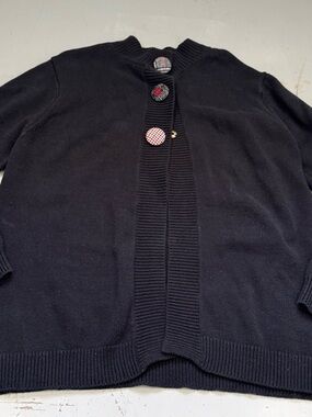 NorthStyle Black Knit Women’s Cardigan Sweater size Large